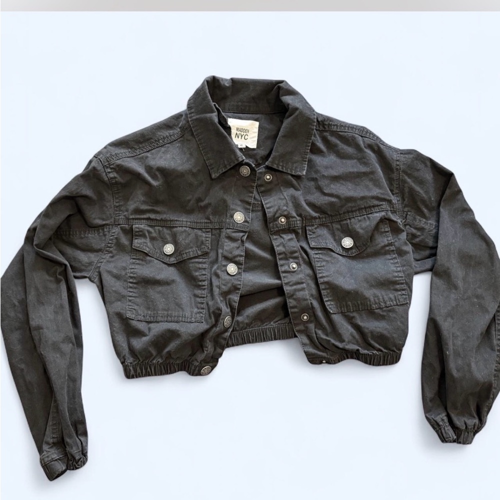 Women's Black Cropped Jacket